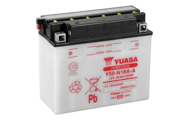 Pièces Quad & Motos - Electrique - Batterie YUASA conventionnelle sans pack acide - Y50-N18A-A
