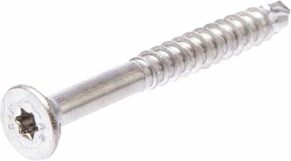 Pièces agricoles - Fasteners - Vis à bois, Ø 6x60 mm, TX25, à tête fraisée, acier inoxydable