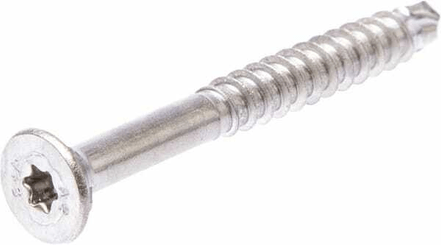 Pièces agricoles - Fasteners - Vis à bois, Ø 6x60 mm, TX25, à tête fraisée, acier inoxydable