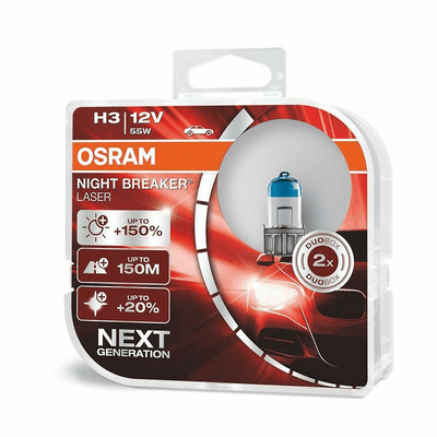 Pièces Quad & Motos - Electrique - Ampoule OSRAM Night Breaker Laser H3 12V 55W - x1