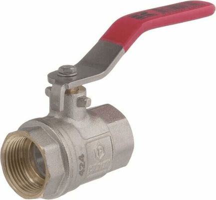 Pièces agricoles - Hydraulique - Vanne à bille BSP 2x femelle 3/4" + poignée SS