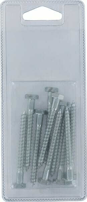 Pièces agricoles - Fasteners - Vis à bois M6 x 60mm (10)