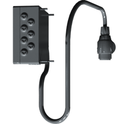 Pièces agricoles - Pièce divers - Distribution box w. 13-pin plug with cab