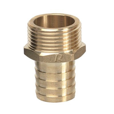 Arrosage - Raccords Express Laiton - RACCORD LAITON CANNELE MALE 1" SORTIE 19MM