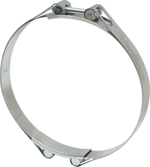 Pièces agricoles - Fasteners - Collier de serrage, 210-220 mm double boulon, double bande DIN912 zingué Kramp