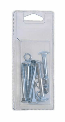 Pièces agricoles - Fasteners - Écrou et boulon M8 x 60mm, 4,6 (6)