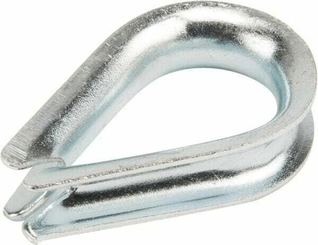 Pièces agricoles - Fasteners - Cosse-coeur zingué 5 mm