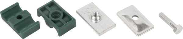 Pièces agricoles - Machines - Bride double ø15 pour tube r2-at 1/4" (din 3015-3)