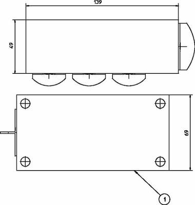 Pièces agricoles - Hydraulique - Bloc de retour 3x3/4" 1x1"
