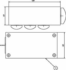 Pièces agricoles - Hydraulique - Bloc de retour 3x3/4" 1x1"