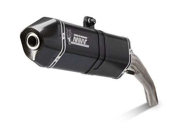 Pièces Quad & Motos - Pièces communes - Silencieux MIVV Speed Edge inox brossé noir KTM 1190 Adventure