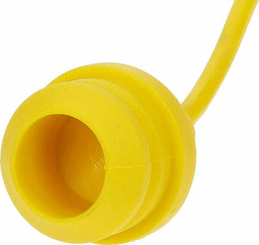 Pièces agricoles - Hydraulique - Bouchon anti-poussière PVC jaune pour 1" ANV femelle