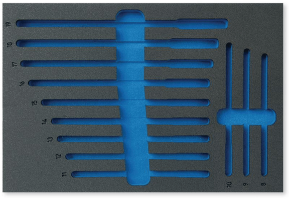 Equipement d'atelier - Equipement d'atelier divers - MOUSSE NU CLE CLIQ.ORIEN 12PCS