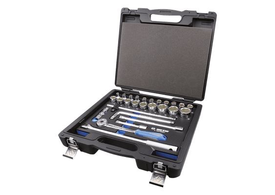 Outils - Outils divers - Coffret de douilles et accessoires1/2" 6 pans EVAWAVE - 27 pièces