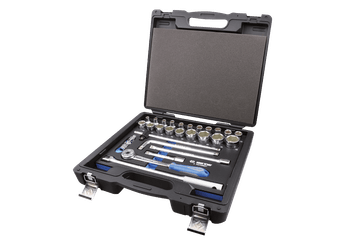 Outils - Outils divers - Coffret de douilles et accessoires1/2" 6 pans EVAWAVE - 27 pièces