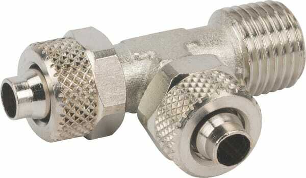 Pièces agricoles - Pièce pneumatique - Fiche de raccord en T