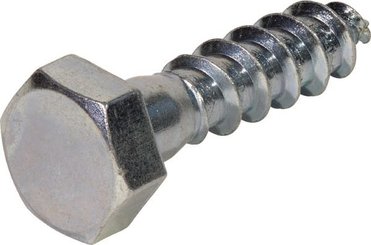 Pièces agricoles - Fasteners - Vis à bois 7x120mm, tête hexagonale 12mm, DIN 571 Kramp