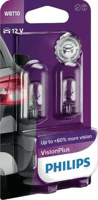 Pièces agricoles - Eclairage - Ampoule 12V 6W WBT10 W2,1x9,5d