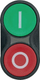 Bouton poussoir double