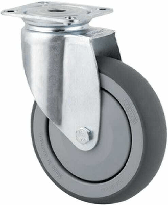 Pièces agricoles - Outils atelier - Roue pivotante, roue en polyuréthane : Ø75x25mm, Fixation de plaque: 60x60mm Load: 75kg Tente