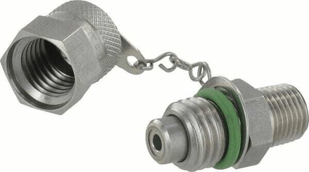 Pièces agricoles - Hydraulique - Point de mesure 1/4 NPT RVS