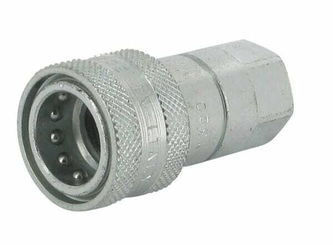 Pièces agricoles - Hydraulique - Raccord rapide femelle 1/4" - 6.3 - 1/4" BSP