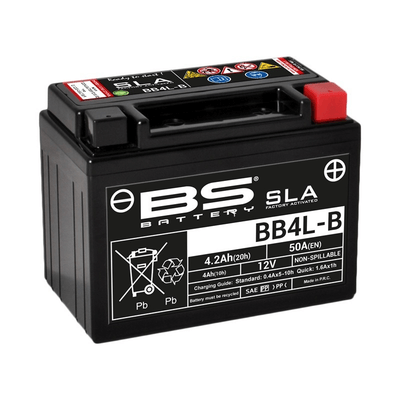 Pièces Quad & Motos - Electrique - Batterie BS BATTERY SLA sans entretien activé usine - BB4L-B