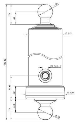 Pièces agricoles - Hydraulique - Vérin de basculement