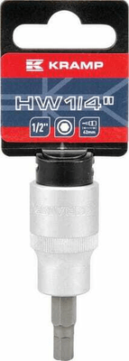 Outils - Outils divers - Douille de tournevis 1/2" Hex 1/4"