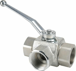 Pièces agricoles - Hydraulique - Robinet a 3 voies 1 1/4