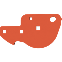 Pièces agricoles - Pièce divers - plaque de raccordement peinte