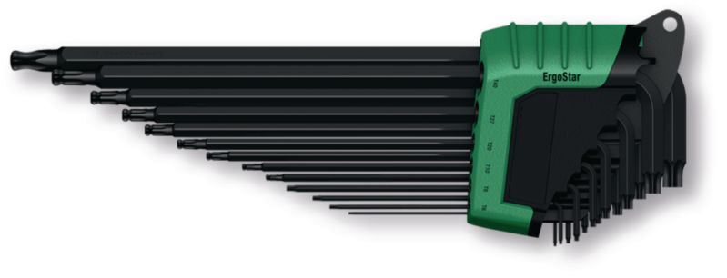 Outils - Outils divers - 13 CLES COUDEES TX LONG. Vert