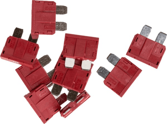 Pièces agricoles - Eclairage - Fuse standard blade 80V 10A red pack 10x Kramp