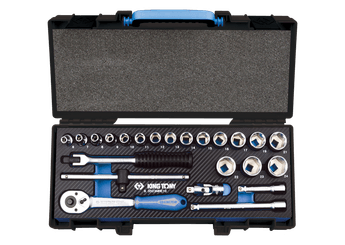 Outils - Outils divers - Coffret de douilles et accessoires3/8" 6 pans EVAWAVE - 23 pièces