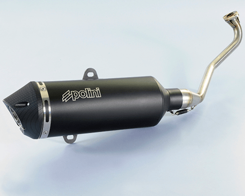 Pièces Quad & Motos - Pièces communes - Pot d'échappement POLINI Maxi-Scooter Aluminium noir - Yamaha