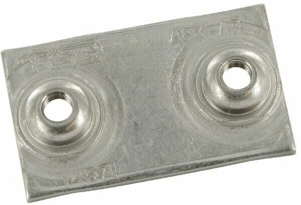 Pièces agricoles - Hydraulique - Plaque à souder simple inox GR.5