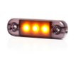 Feu de gabarit latéral LED, orange, rectangulaire, 12-24 V, 84 x 24 x 10,4 mm