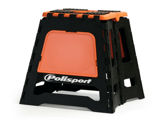 Pièces Quad & Motos - Transport - Garage - Paddock - Lève-moto fixe POLISPORT repliable orange/noir