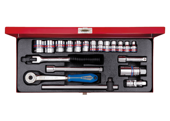 Outils - Outils divers - Coffret 3/8" 12 pans 20 pièces 1/4" à 7/8"