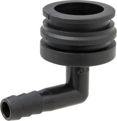 Pièces agricoles - Pièce Pulvérisateur - Raccord à fourche, femelle 90° AF3, embout de tuyau 10 mm