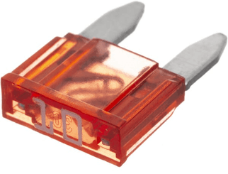 Pièces agricoles - Eclairage - Fusible lame mini 32V 10A longueur 16,3mm rouge pack 1x