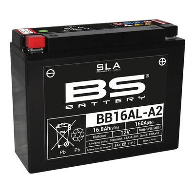 Pièces Quad & Motos - Electrique - Batterie BS BATTERY SLA sans entretien activé usine - BB16AL-A2