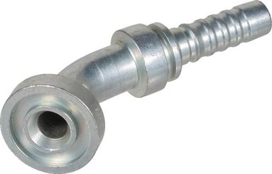 Pièces agricoles - Hydraulique - Racc. à sertir DN13+31,8 bride 45°