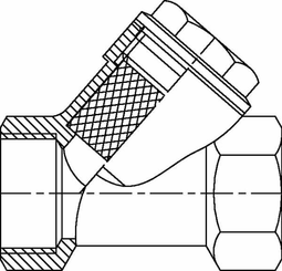Pièces agricoles - Hydraulique - Filtre en ligne 1" laiton