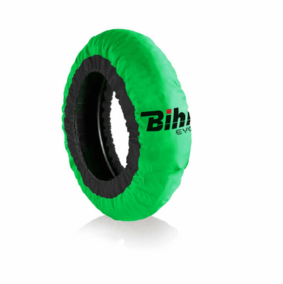 Pièces Quad & Motos - Transport - Garage - Paddock - Couvertures chauffantes BIHR Home Track Evo2 autorégulée pneus avant 120 / arrière 180-200mm vert