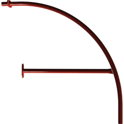 Pièces agricoles - Pièce divers - main courante soudée -peinte-