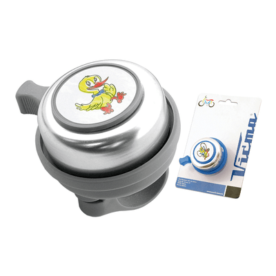 Pièces Quad & Motos - Vélo - Sonnette de vélo V BIKE (sonnerie ring-ring) 45mm argent