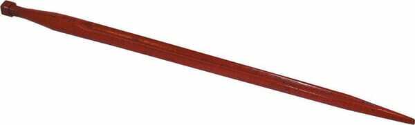 Pièces agricoles - Fenaison & élevage - Dent de chargeur, droite, section en double T 36x810mm, extrémité pointue avec écrou M22x1,5mm, rouge, SHW