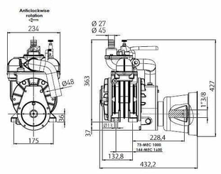 Pièces agricoles - Fertilisation & Lisier - Entraînement hydraulique de pompe à vide BP