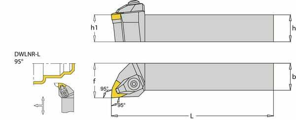 Outils - Outils divers - Porte-plaquette dr. DWLNR 95°